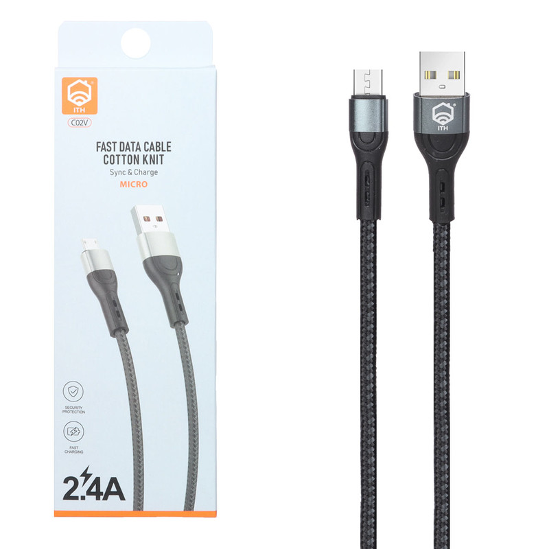 کابل تبدیل USB به microusb ای تی اچ مدل C02V طول 1 متر