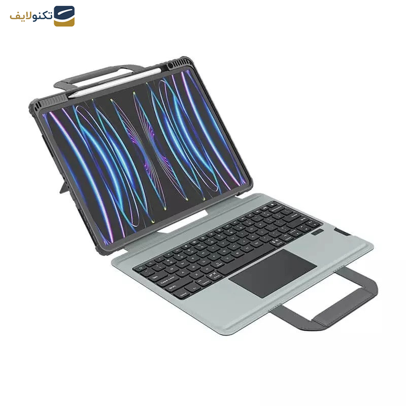   کیف کلاسوری کیبورد دار نیلکین مدل Bumper Go Keyboard مناسب برای تبلت اپل iPad Pro 13 2024