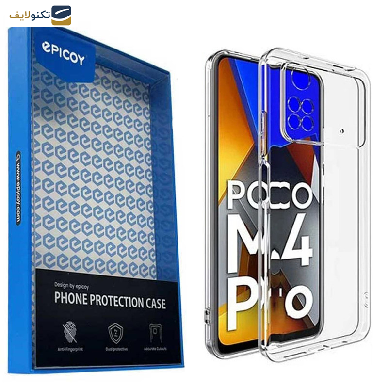 کاور اپیکوی مدل Transparent Clear مناسب برای گوشی موبایل شیائومی Poco M4 Pro 4G