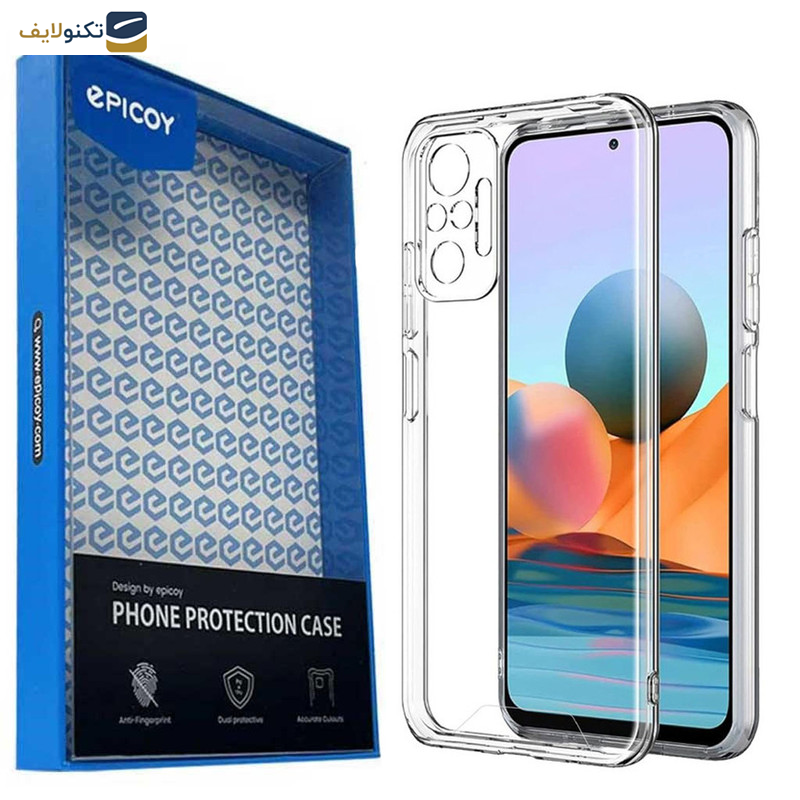 کاور اپیکوی مدل Transparent Clear مناسب برای گوشی موبایل شیائومی Redmi Note 10 Pro 4G