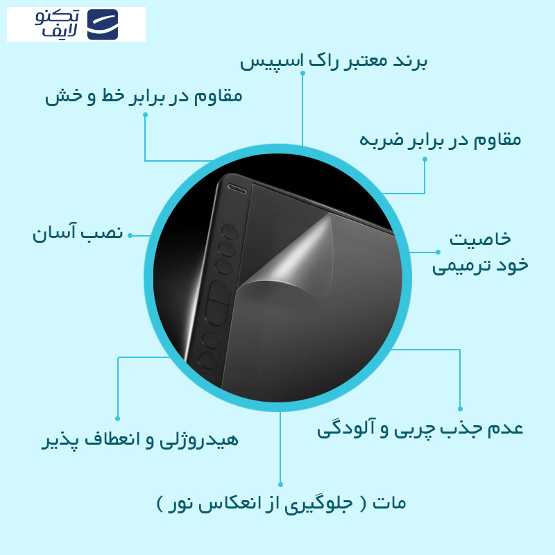 محافظ صفحه نمایش مات راک اسپیس مدل Resistant مناسب برای تبلت سامسونگ Galaxy Tab S9 Ultra