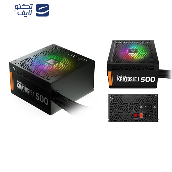 منبع تغذیه کامپیوتر گیم دیاس مدل KRATOS E1 500