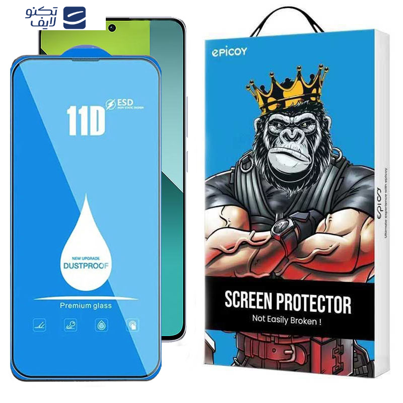 محافظ صفحه نمایش 11D اپیکوی مدل Blue ESD مناسب برای گوشی موبایل شیائومی Redmi Note 13 Pro 4G/5G / Note 13 4G/5G / Note 13R Pro 5G 