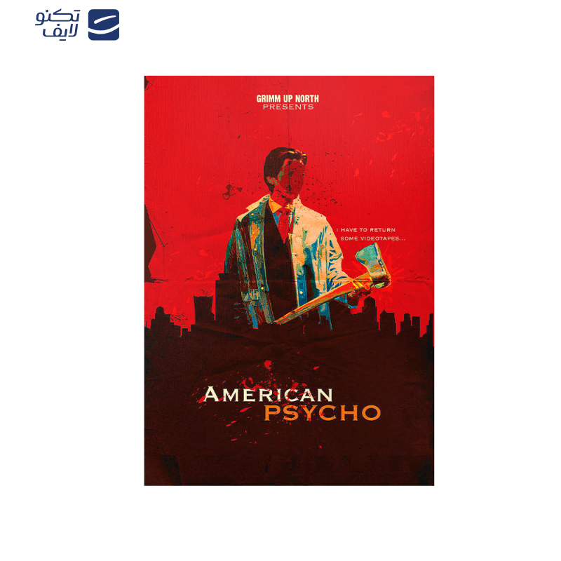 متال پوستر مستر پیکد طرح روانی آمریکایی American Psycho کد PCD-MB1135