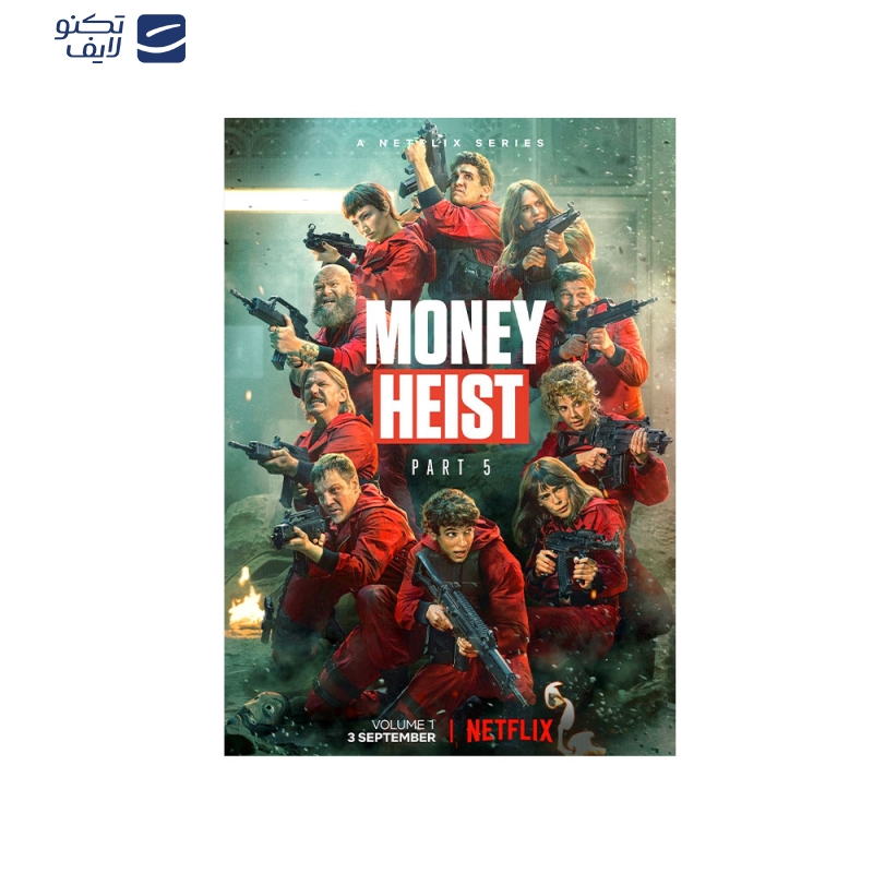 متال پوستر مستر پیکد طرح خانه کاغذی یا سرقت پول Money Heist کد PCD-MB1095