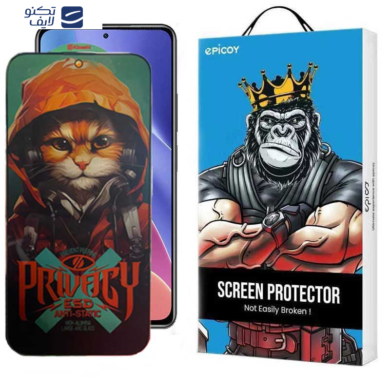 محافظ صفحه نمایش حریم شخصی اپیکوی مدل Privacy Hoodie Cat مناسب برای گوشی موبایل شیائومی Redmi K40 Ultra / K40 Gaming / K40 Pro Plus / K40 Pro / K40S / K40