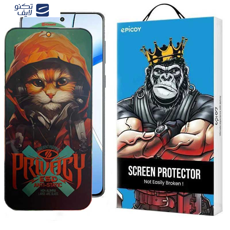 محافظ صفحه نمایش حریم شخصی اپیکوی مدل Privacy Hoodie Cat مناسب برای گوشی موبایل وان پلاس Nord CE4/ Nord CE3/ 10R/ 10T/ Ace Pro/ Ace/ 10R 150W