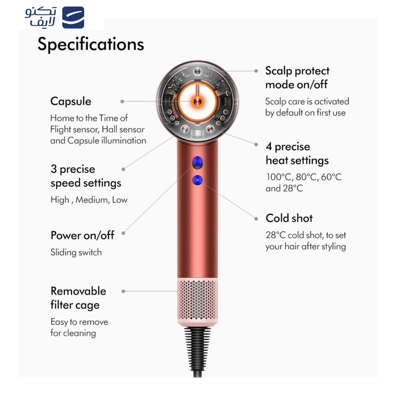 سشوار دایسون مدل Supersonic nural