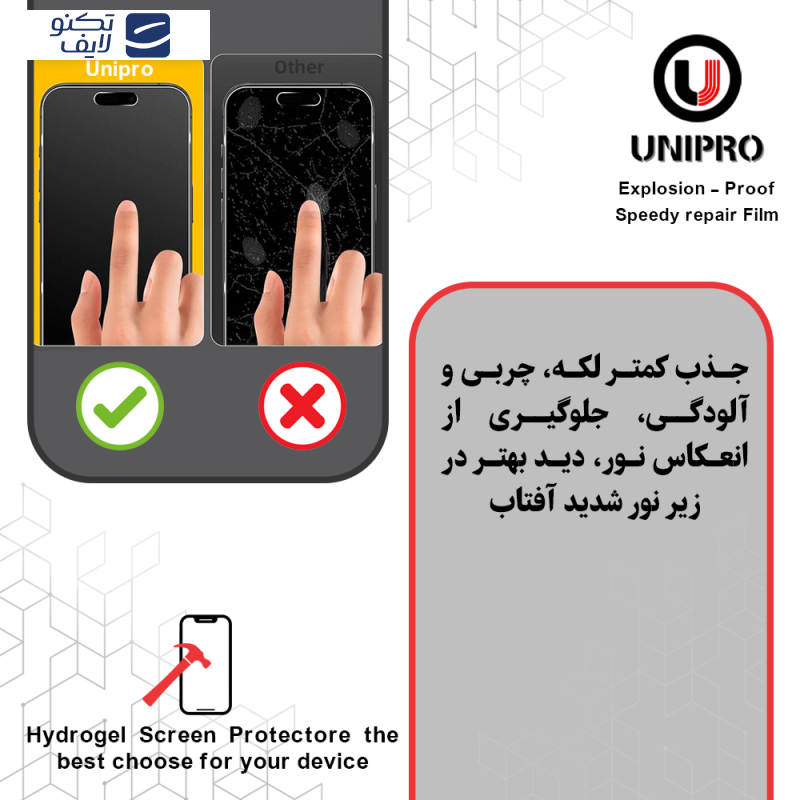 محافظ صفحه نمایش مات یونی پرو مدل Explosion Proof مناسب برای گوشی موبایل سامسونگ Galaxy S23 Ultra