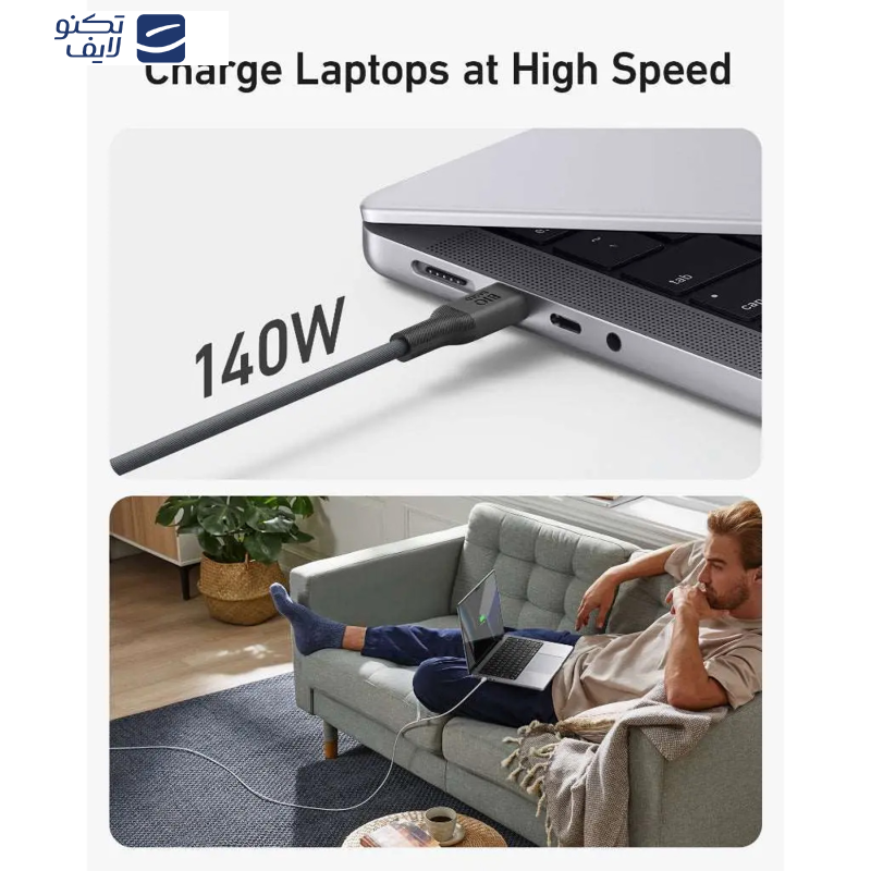 کابل USB-C انکر مدل A80F2H11 طول 1.83 متر