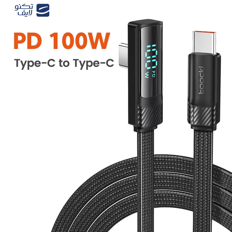 کابل USB-C توکی مدل 100W TQ-X49 طول 1 متر