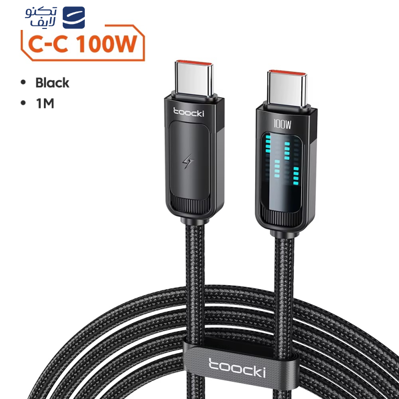 کابل USB-C توکی مدل 100W TQ-X47C3 طول 1 متر