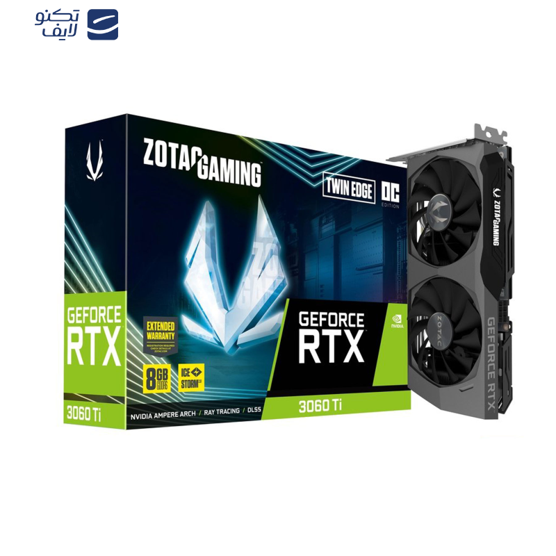 کارت گرافیک زوتک مدل GAMING GeForce RTX 3060 Ti Twin Edge OC LHR