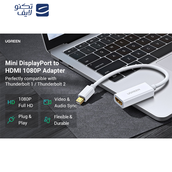 مبدل Mini DisplayPort به HDMI یوگرین مدل MD112-10460 1080