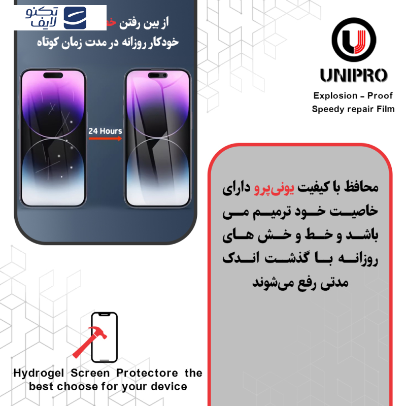 محافظ صفحه نمایش حریم شخصی یونی پرو مدل Explosion Proof مناسب برای گوشی موبایل سامسونگ Galaxy S21 Ultra 5G