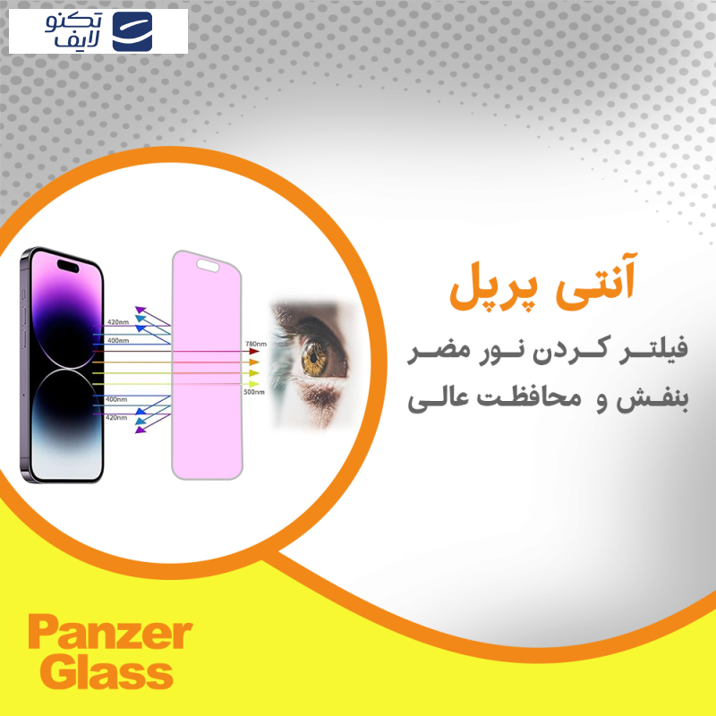 محافظ صفحه نمایش ضد اشعه بنفش پنزر گلس مدل Resistant مناسب برای گوشی موبایل گوگل Pixel 6 Pro