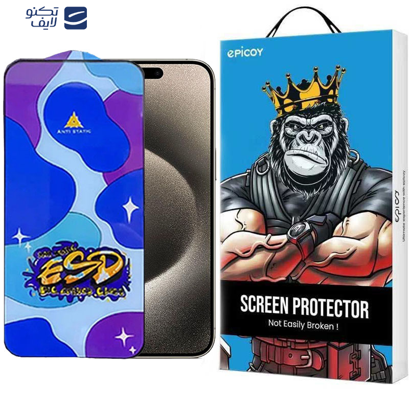 محافظ صفحه نمایش اپیکوی مدل Star ESD مناسب برای گوشی موبایل اپل iPhone 15 Pro Max