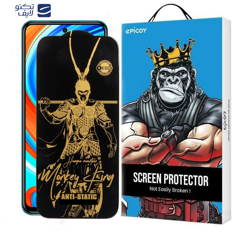 محافظ صفحه نمایش اپیکوی مدل Wukong ESD مناسب برای گوشی موبایل شیائومی Redmi Note 9 Pro Max/Note 9 Pro 5G/Note 9 Pro 4G/Note 9S