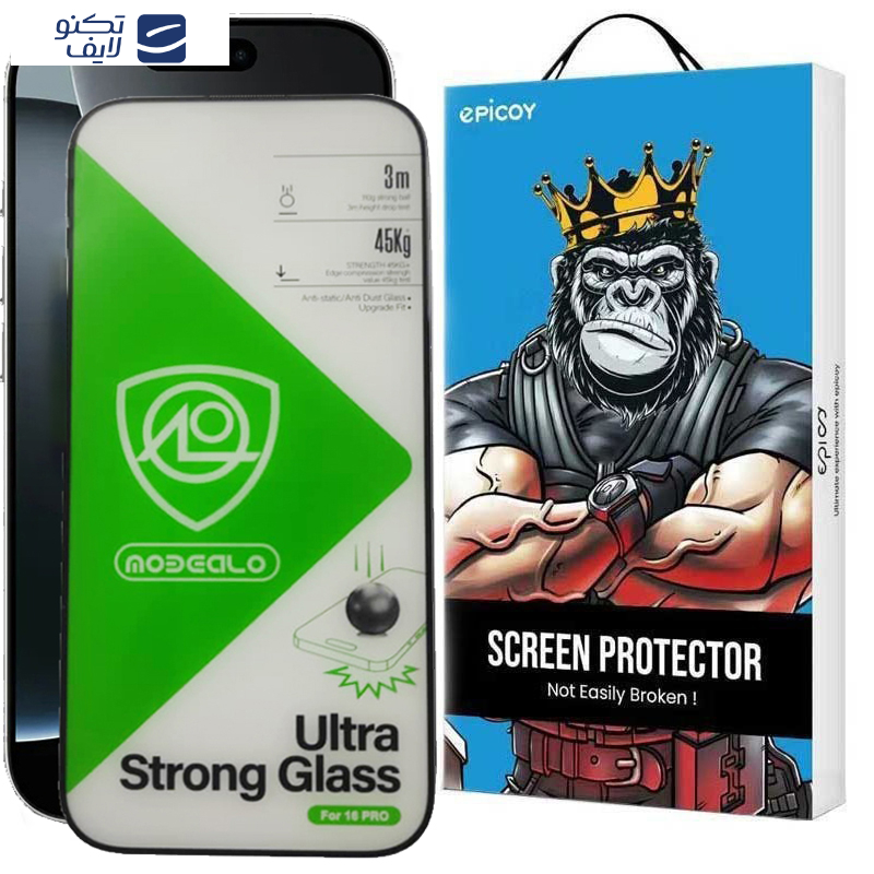 محافظ صفحه نمایش اپیکوی مدل Ultra Strong Glass مناسب برای گوشی موبایل اپل iPhone 16 Pro Max