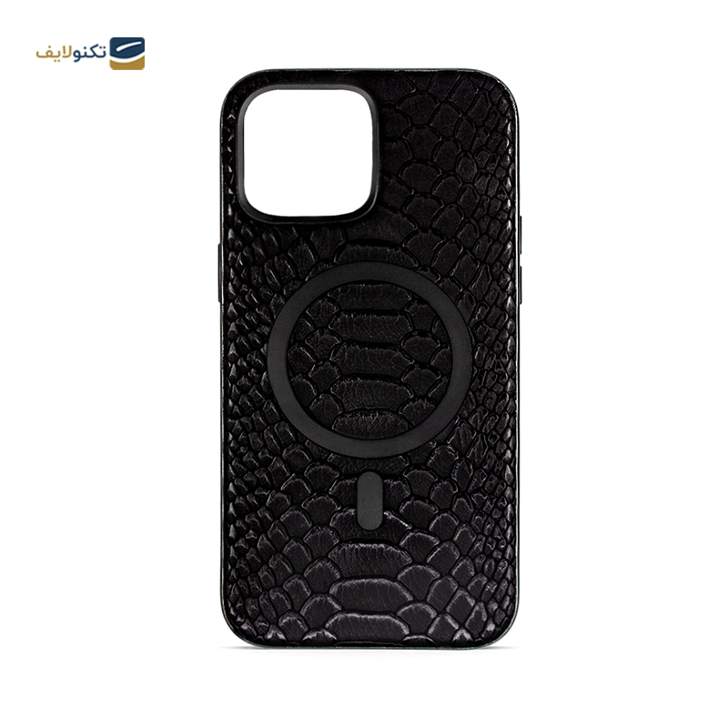 gallery-قاب گوشی اپل iPhone 14 مک کوی مدل Snake Skin چرمی مگ‌ سیف دار copy.png