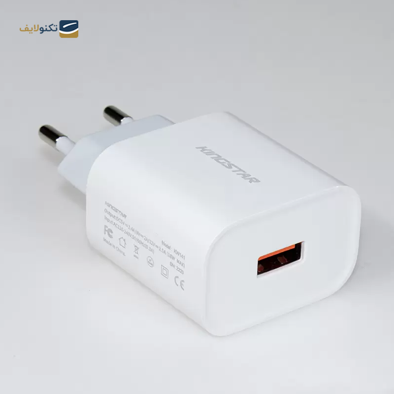 gallery-شارژر دیواری کینگ استار مدل KW141i توان 18 وات به همراه کابل Lightning copy.png