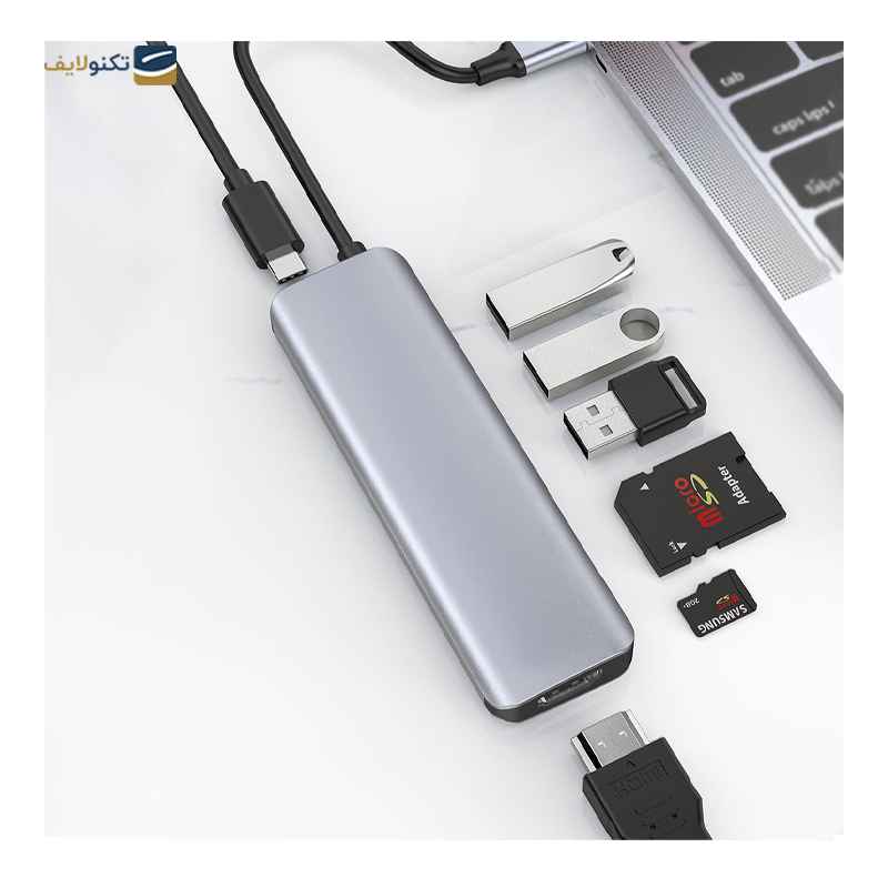 gallery-هاب USB-C ویوو 5 پورت مدل New Cyber CB005 copy.png