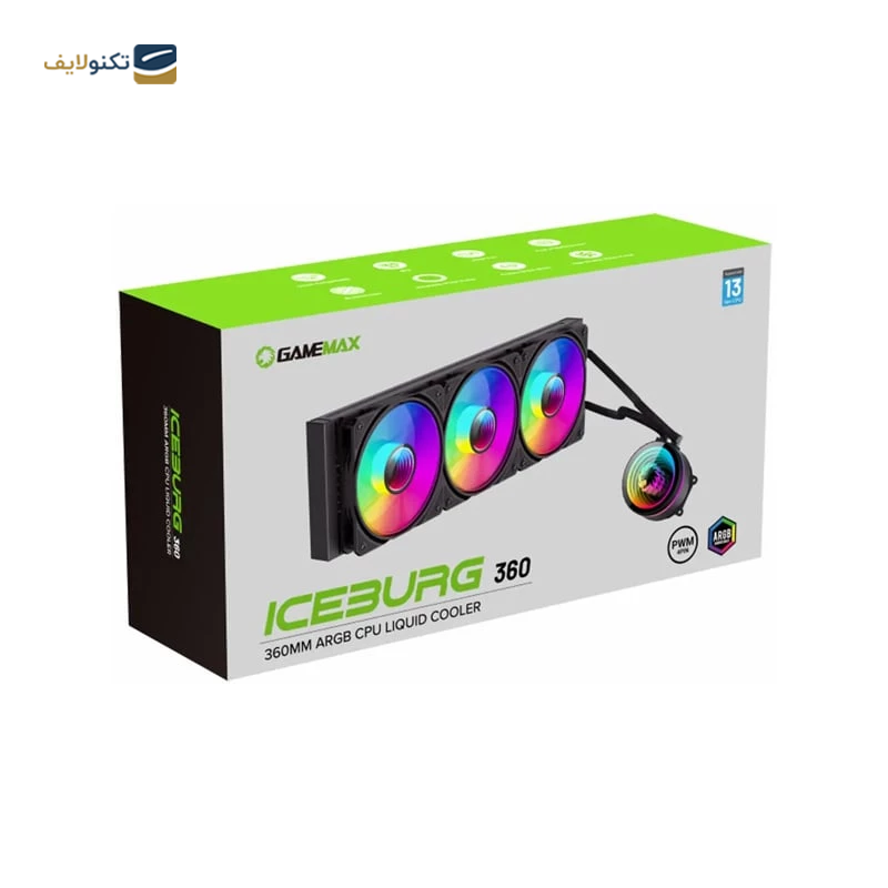 سیستم خنک کننده آبی گیم مکس مدل IceBurg 360 Infinity 