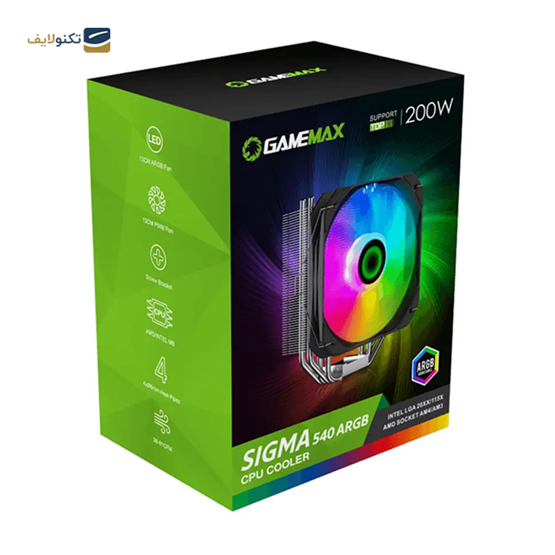 سیستم خنک کننده بادی گیم مکس مدل Sigma 540 ARGB