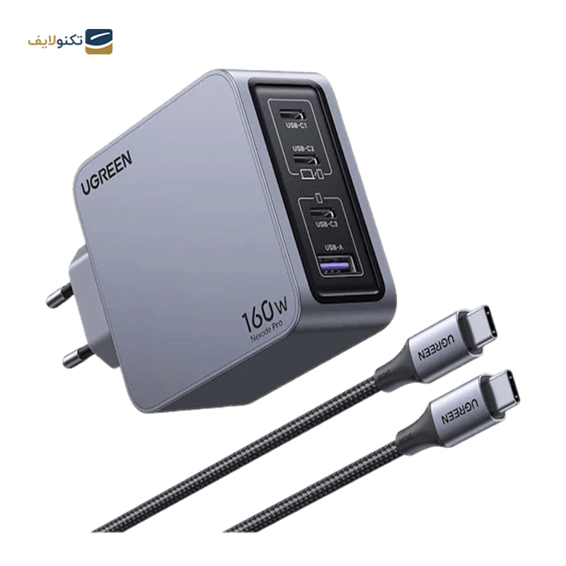 gallery-شارژر دیواری یوگرین مدل Nexode Pro X755 25871 توان 65 وات به همره کابل USB C copy.png