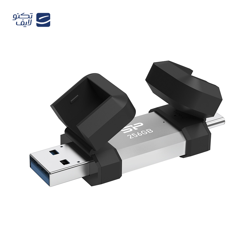 فلش مموری USB 3.2 سیلیکون پاور مدل C51 ظرفیت 256 گیگابایت