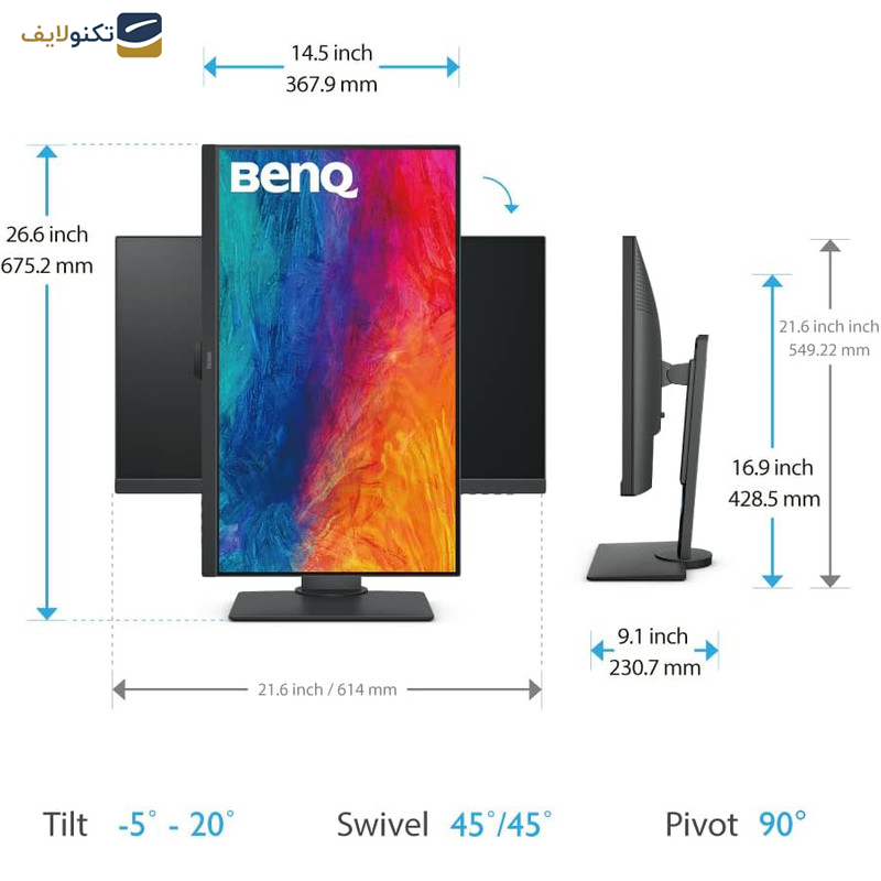 مانیتور بنکیو مدل PD2705Q سایز 27 اینچ 