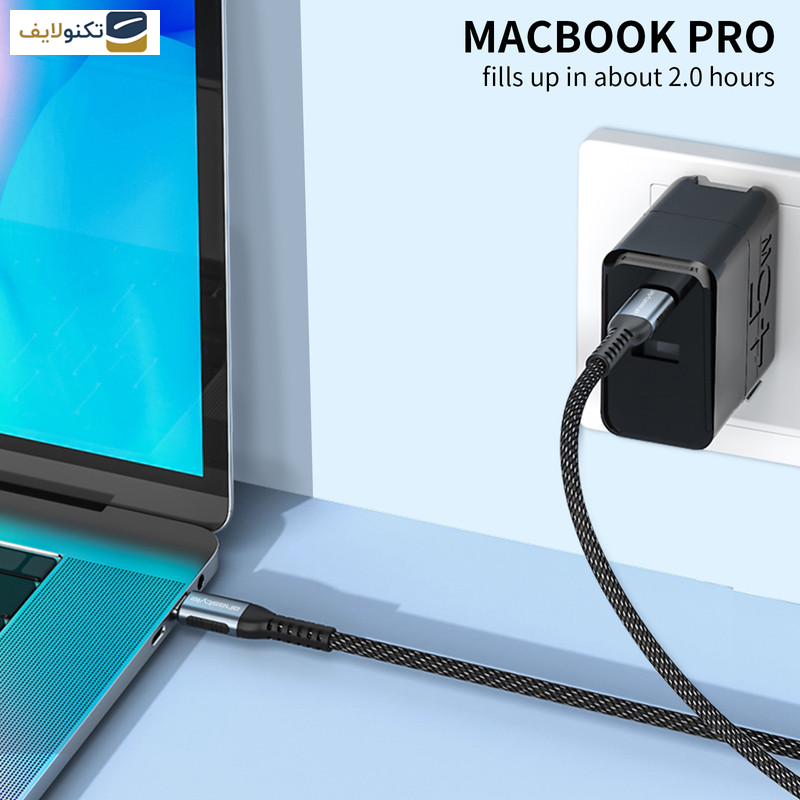 کابل USB-C آهااستایل مدل XC01 - 100W طول 1 متر