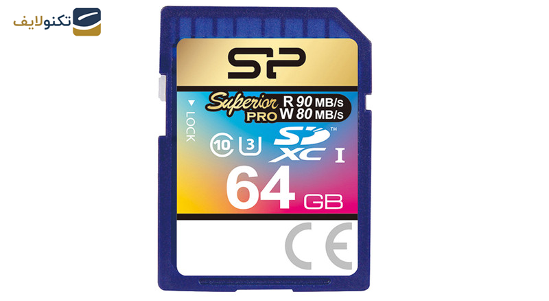 کارت حافظه SDXC سیلیکون پاور مدل Superior Pro کلاس 10 استاندارد UHS-I U3 سرعت 90MBps ظرفیت 64 گیگابایت