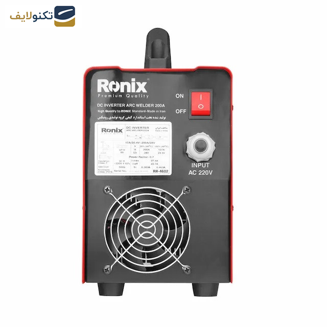  اینورتر جوشکاری 200 آمپر رونیکس مدل RON-4602