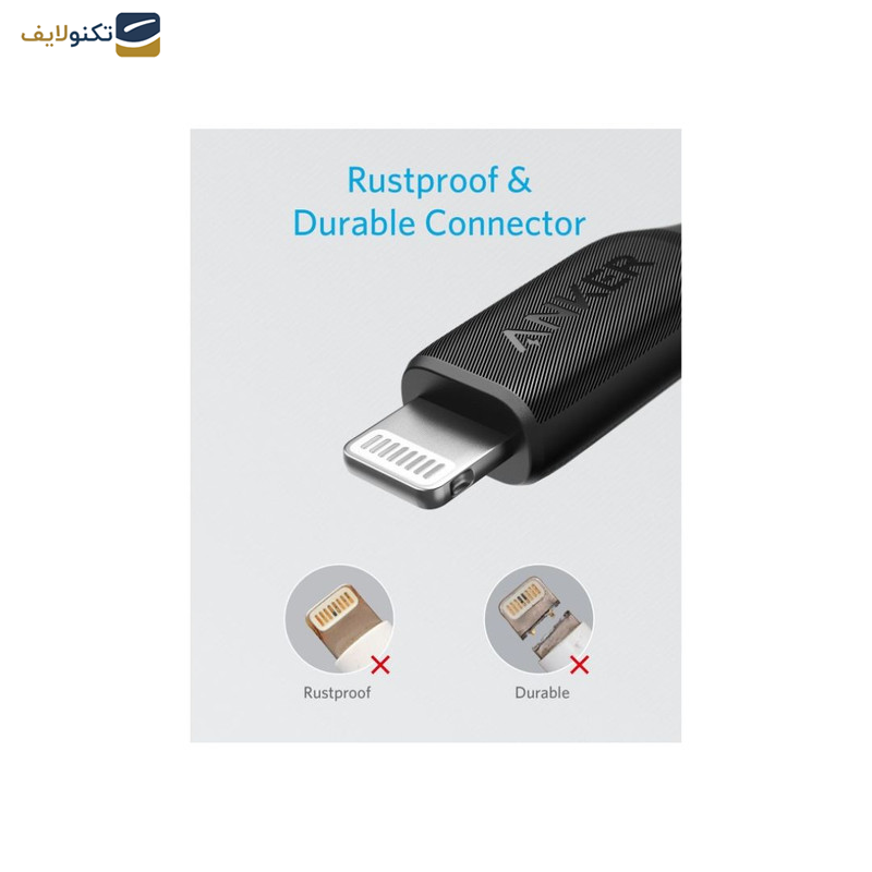 کابل تبدیل USB-C به لایتنینگ انکر مدل A8833 طول 1.8 متر