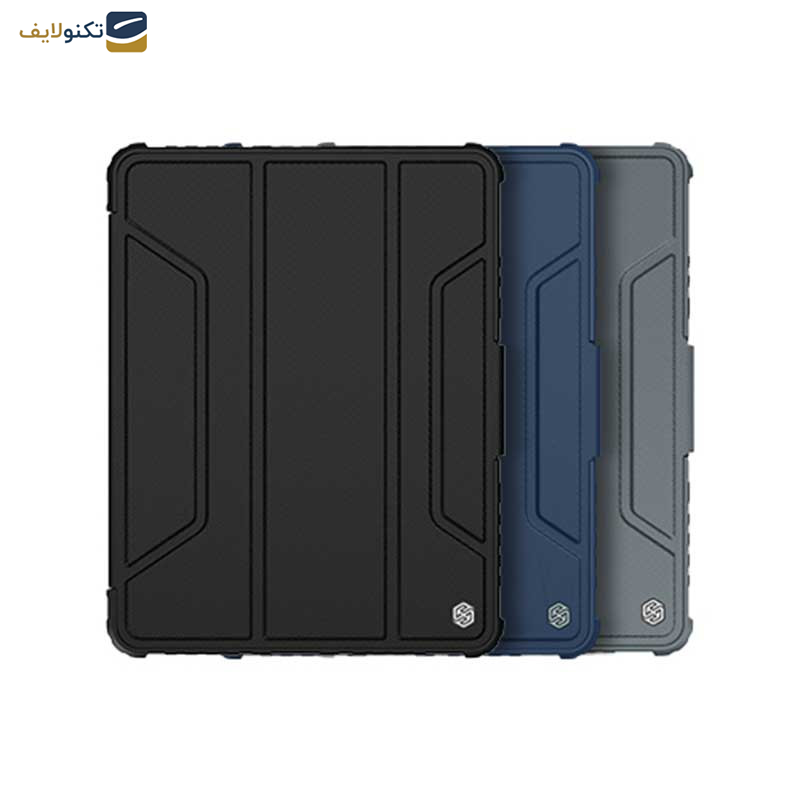 کیف کلاسوری نیلکین مدل Camshield Bumper مناسب برای تبلت اپل iPad Air 11 2024 / Air 10.9 2022 / Air 4 / Air 5 / Air 6 / Air 2020 / Ipad Pro 11 2020 / 2021 / 2022