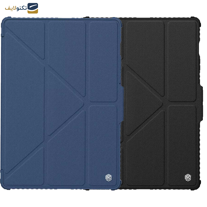 کیف کلاسوری نیلکین مدل Camshield Bumper Flip Folding مناسب برای تبلت سامسونگ Galaxy Tab S9 Fe Plus