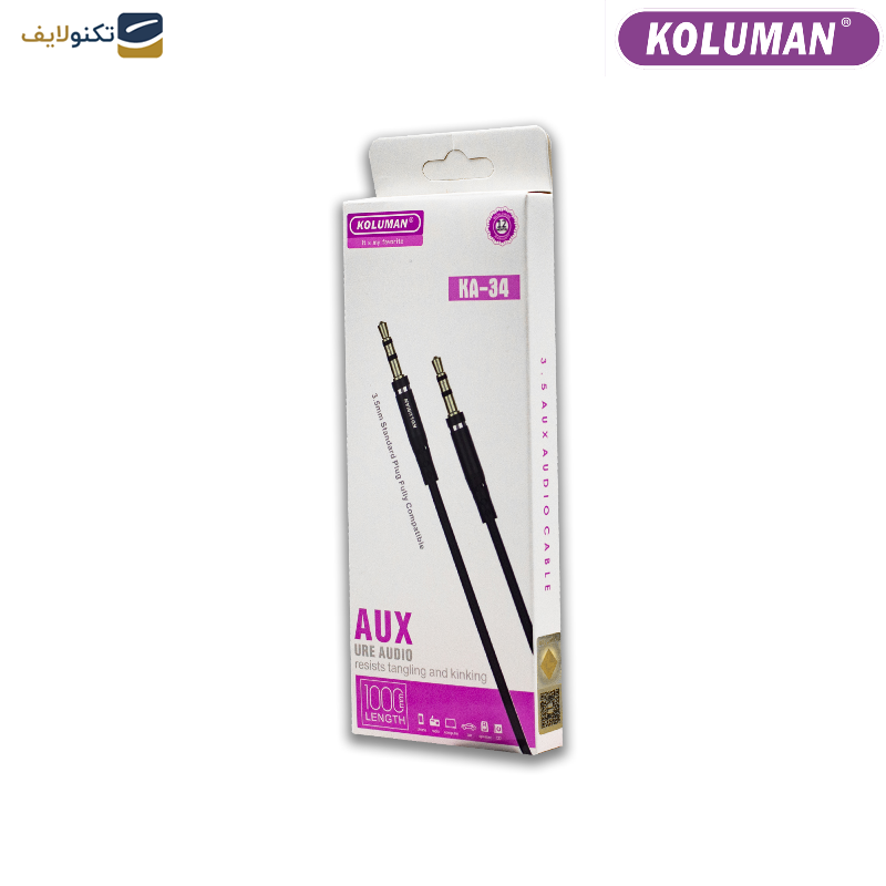 کابل AUX کلومن مدل AUX CABLE KA - 34 طول 1 متر