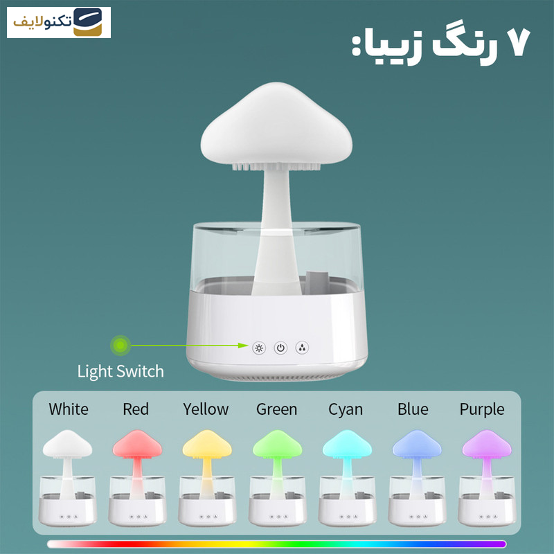 دستگاه بخور و رطوبت ساز سرد طرح قارچی مدل CH08