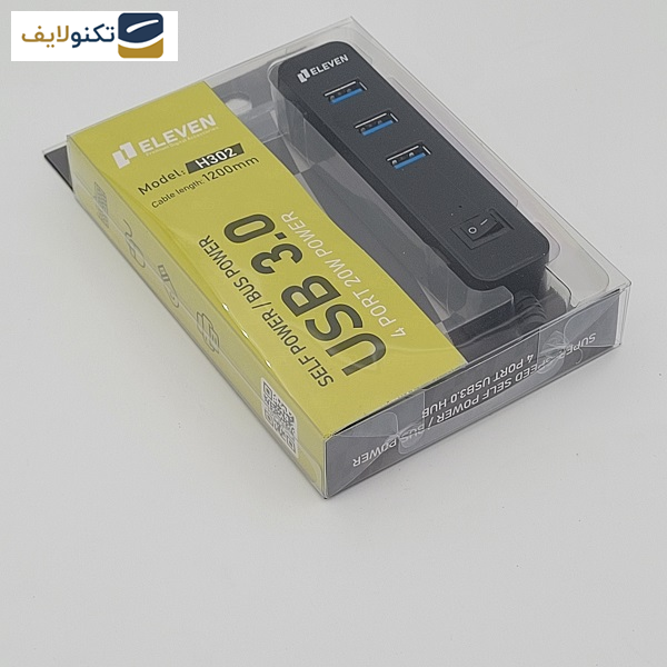 هاب 4 پورت USB 3.0 پورت ایلون مدل H302