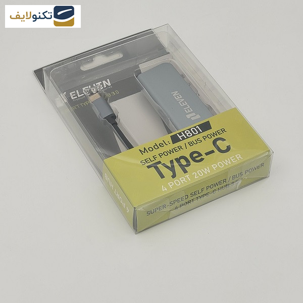 هاب 4 پورت USB 2.0 پورت ایلون مدل TYPE-C H801