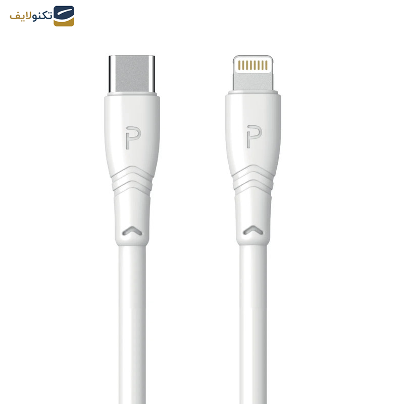 شارژر دیواری 20 وات پاوا مدل Solid Travel Chargher به همراه کابل USB-C به لایتنینگ