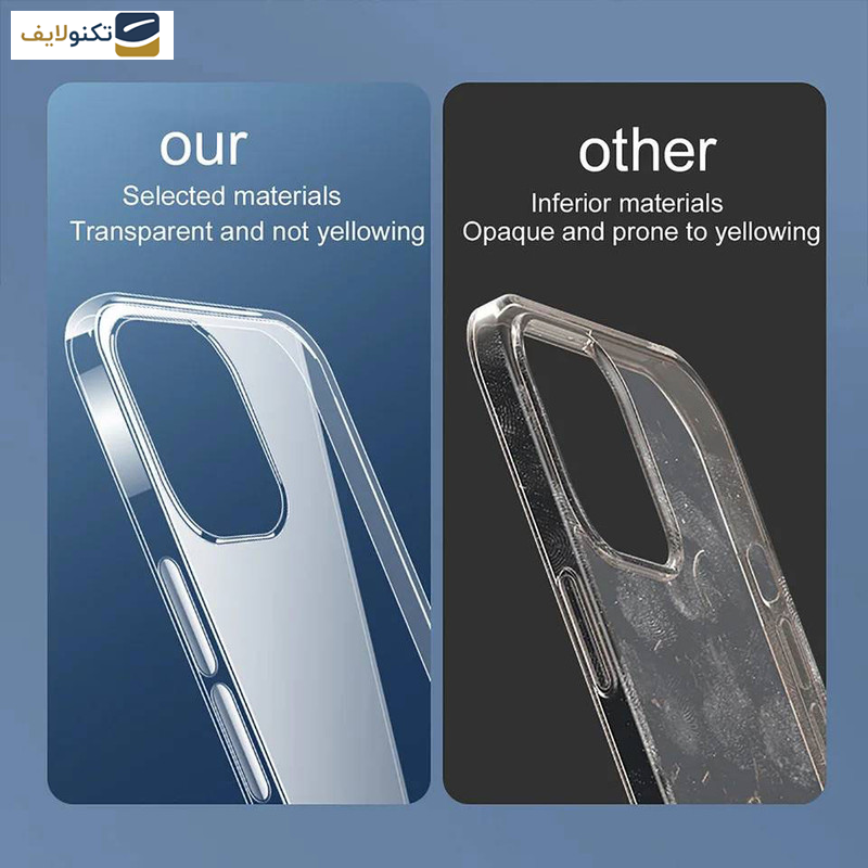 کاور اپیکوی مدل Transparent Clear مناسب برای گوشی موبایل اپل iPhone 15 