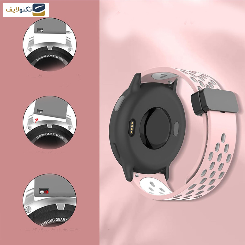 بند درمه مدل Ruby مناسب برای ساعت هوشمند گارمین Vivoactive 3 MUSIC