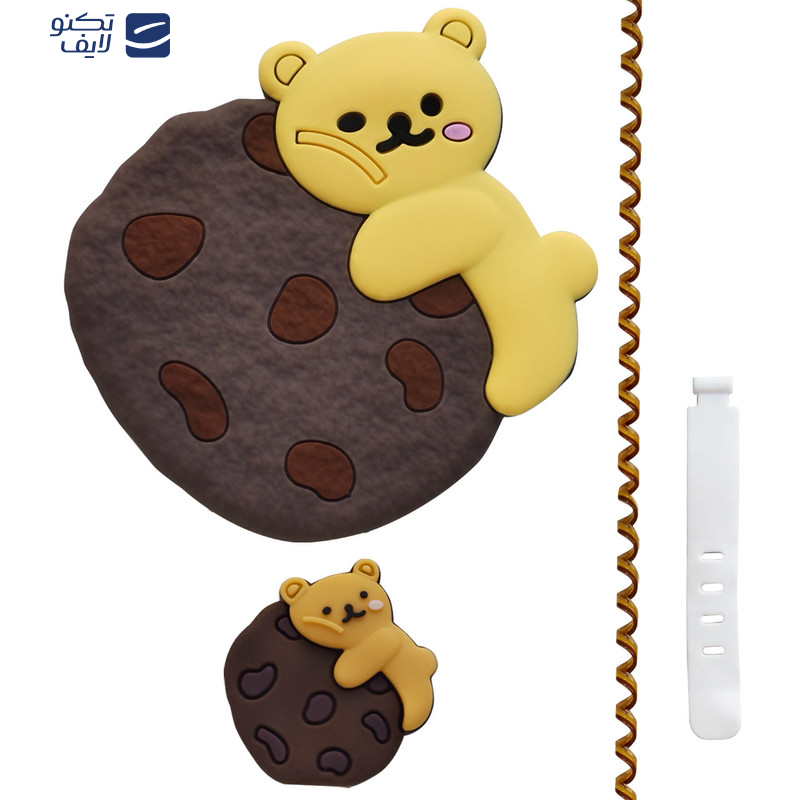 کاور شارژر دیواری اپیکوی مدل Cookie Bear به همراه محافظ کابل