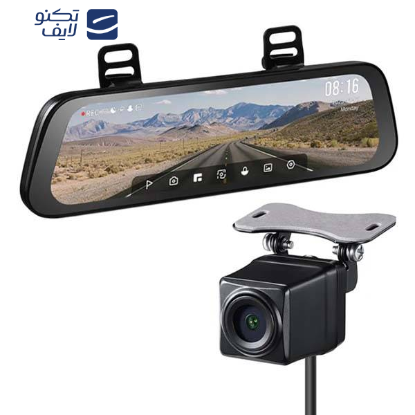 آینه هوشمند خودرو سوِنتی مِی مدل 70mai Rearview Dash Cam S500 به همراه دوربین