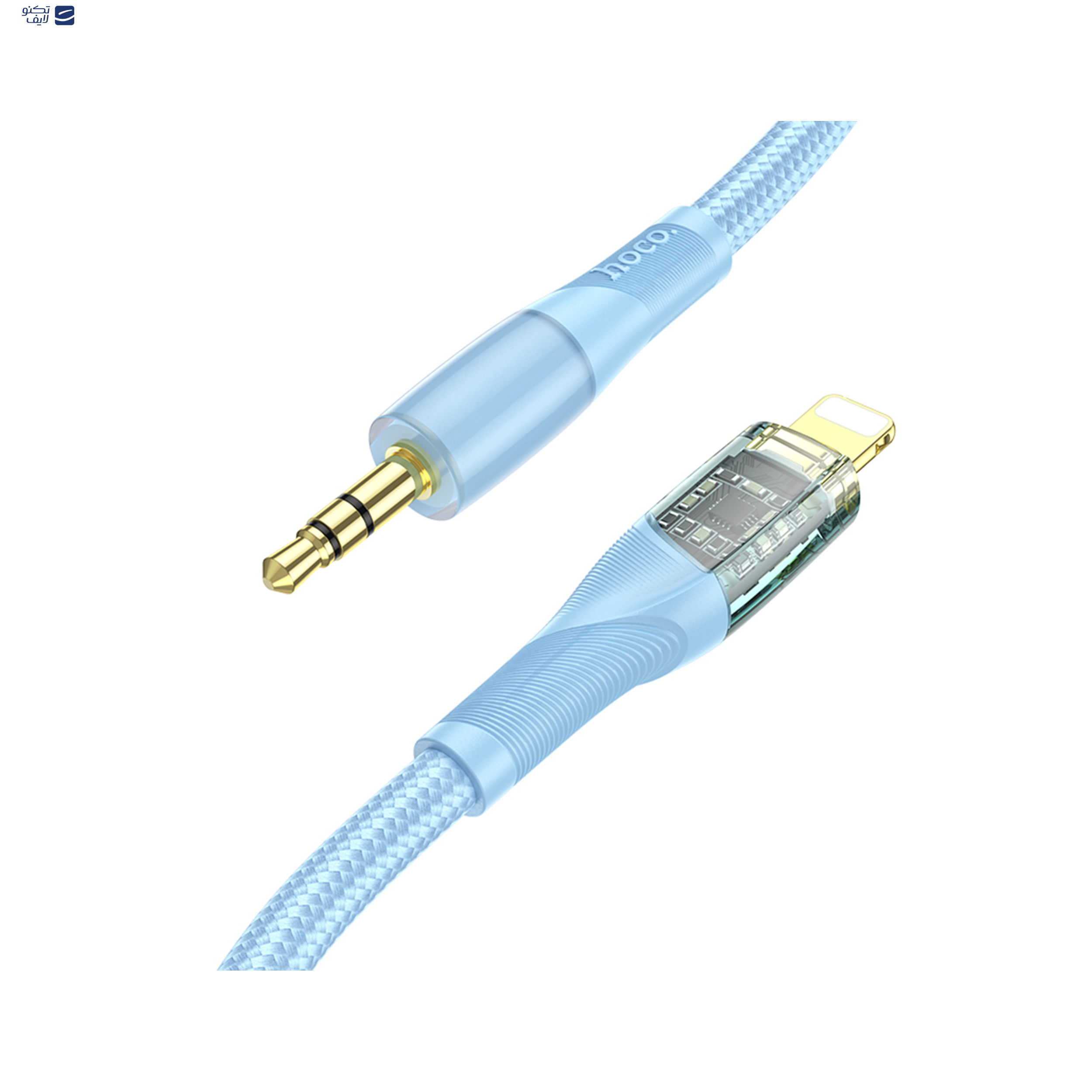 کابل تبدیل لایتنینگ به جک 3.5 میلی متری هوکو مدل UPA25 طول 1 متر 