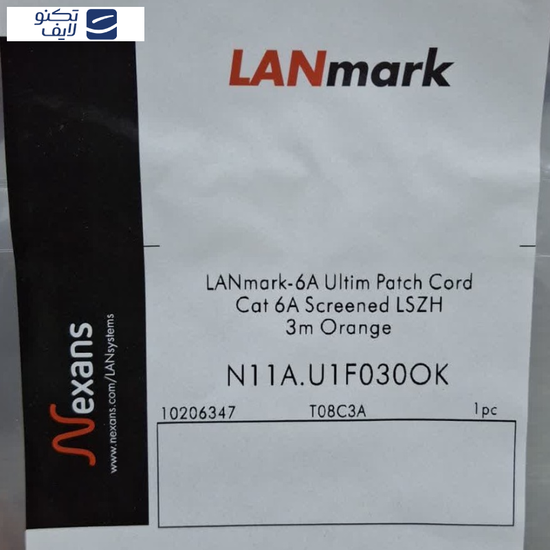 پچ کورد Cat6A نگزنس مدل N11A.U1F030OK - LANmark 6A LSZH U/UTP