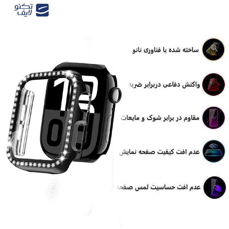 کاور اپیکوی مدل Diamond Cover Apple Watch مناسب برای اپل واچ سری 10 سایز 42 میلی متری 