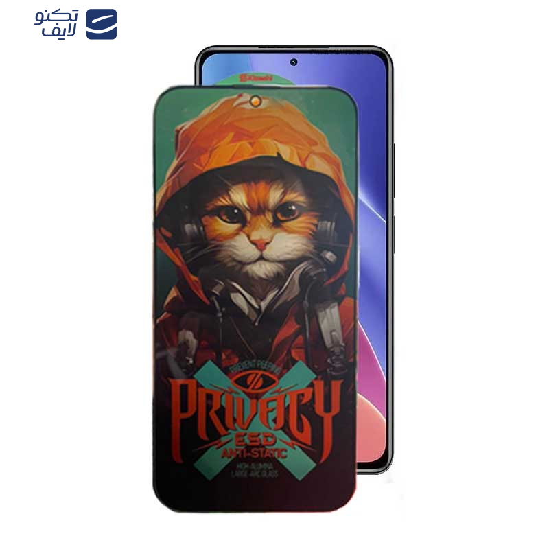 محافظ صفحه نمایش حریم شخصی اپیکوی مدل Privacy Hoodie Cat مناسب برای گوشی موبایل شیائومی Redmi K40 Ultra / K40 Gaming / K40 Pro Plus / K40 Pro / K40S / K40